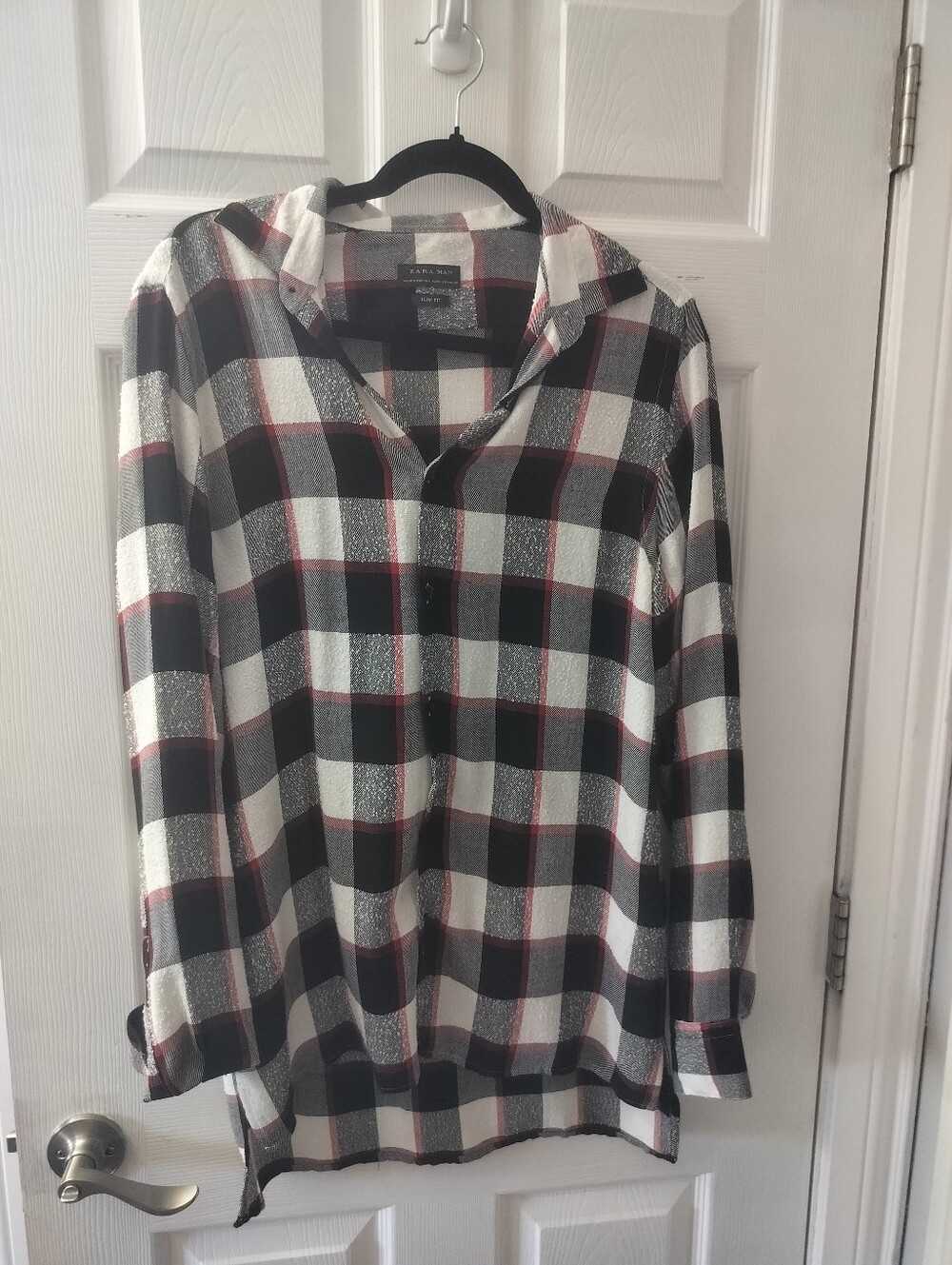 Zara Men's Plaid Shirt - Slim Fit